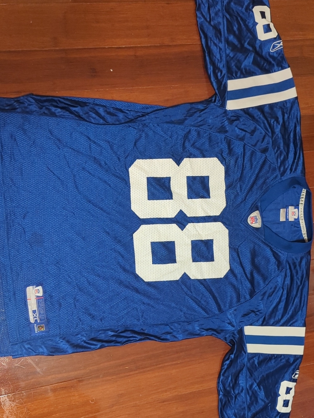 Reebok Blue NFL Equipment Football Jersey Harrison #88